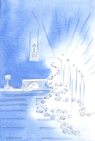 Les Saints Anges étaient présents : et décoraient l
