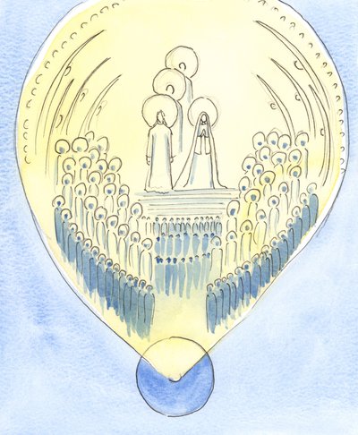 Le Royaume des Cieux, où Dieu règne en gloire, s