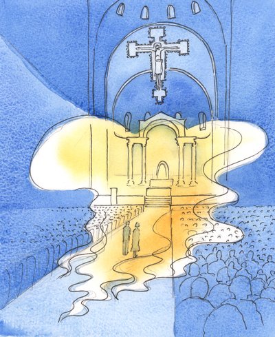 Le Dieu tout-saint et majestueux que nous louons à la messe, par le Christ son Fils, est présent ici - Elizabeth Wang
