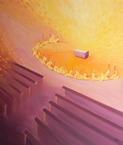 Le sanctuaire dans une église catholique est un lieu saint, comme entouré de feu, et nous devrions nous préparer à être plus dignes en approchant de l