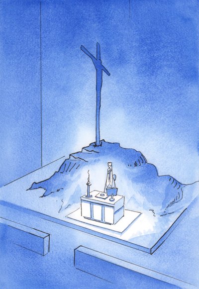 Ceci est la coupe de mon sang : le sacrifice du Calvaire est re-présenté à chaque messe - Elizabeth Wang