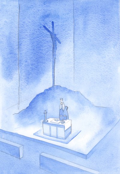 Ceci est la coupe de mon sang : le sacrifice du Calvaire est re-présenté à chaque messe - Elizabeth Wang