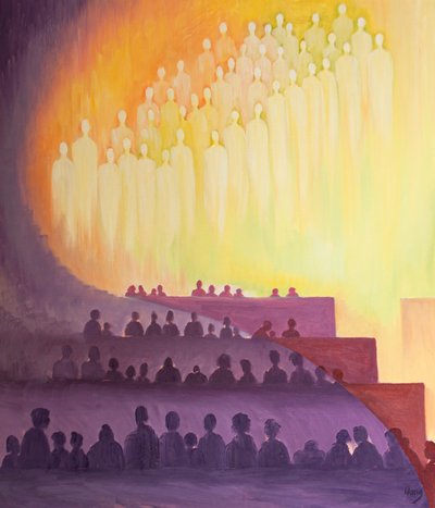 Par le Saint-Esprit, nous sommes unis à la Messe avec les saints et les anges dans un seul Sacrifice de Louange - Elizabeth Wang