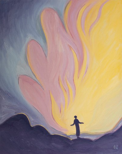 Par le don de la contemplation, une âme peut entrevoir le feu impressionnant de l