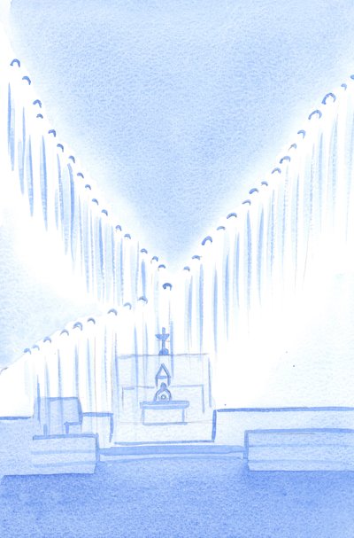 Nous faisons bien de saluer les Saints Anges qui, en garde, priant, remplissent le lieu saint qui est notre sanctuaire - Elizabeth Wang