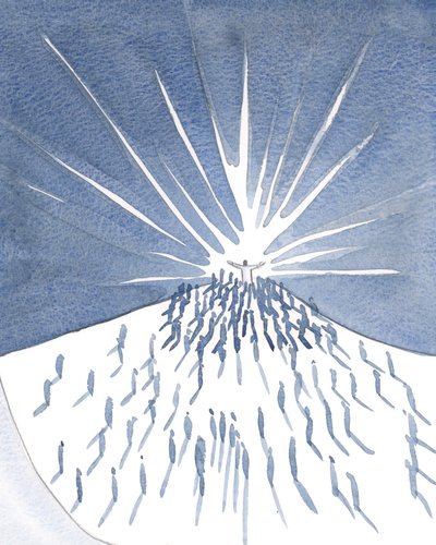 Nous avons offert la prière du Christ, nous accrochant à Lui à la messe, abrités par Sa gloire, dépendants de Sa sainteté - Elizabeth Wang