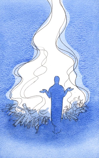 Quand nous prions avec le Christ, une grande flamme de louange et d
