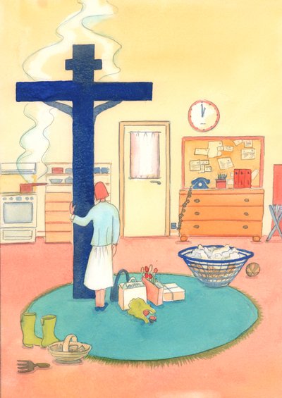 Quiconque adore le Christ à la messe et veut rester avec Lui en esprit toute la journée peut offrir louange et remerciement à travers Lui au Père toute la journée - Elizabeth Wang