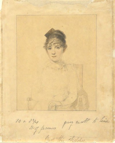 Harriet Trumbull (Fille du Gouverneur Jonathan Trumbull, Jr.; épouse de Benjamin Silliman de Yale College) - Elkanah Tisdale