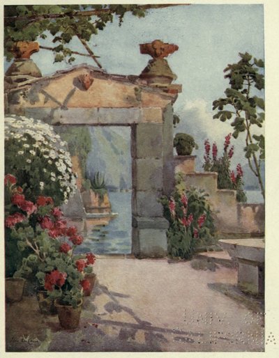 Une Porte à Varenna, Lago di Como, Illustration de 