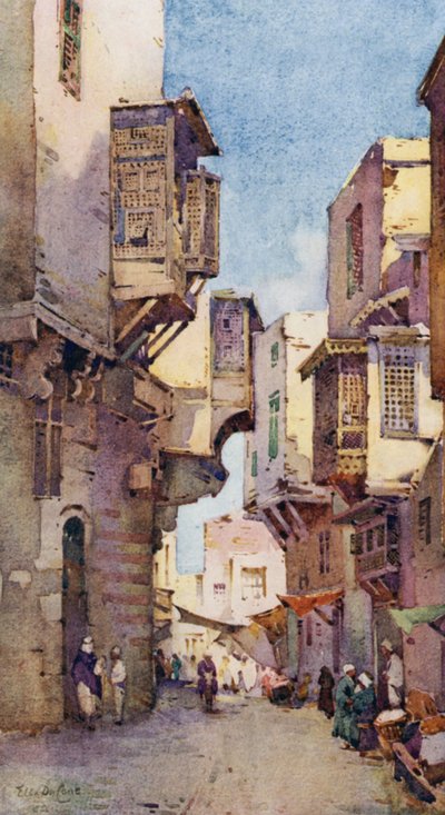 Une vieille rue au Caire - Ella Du Cane