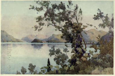 Soirée, Lac de Côme, Illustration de 