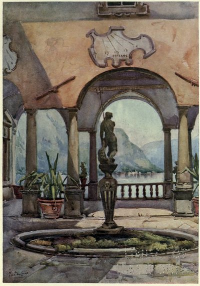 La Loggia, Villa Pliniana, Lago di Como, Illustration de 