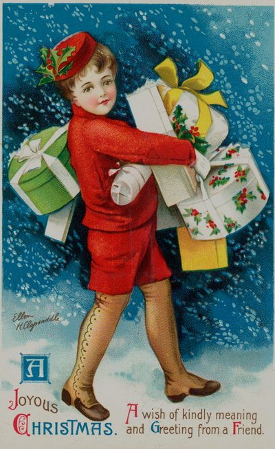 Carte de Noël américaine - Ellen Hattie Clapsaddle