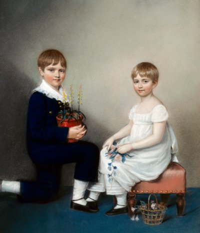Charles (âgé de six ans) et Catherine Darwin - Ellen Sharples