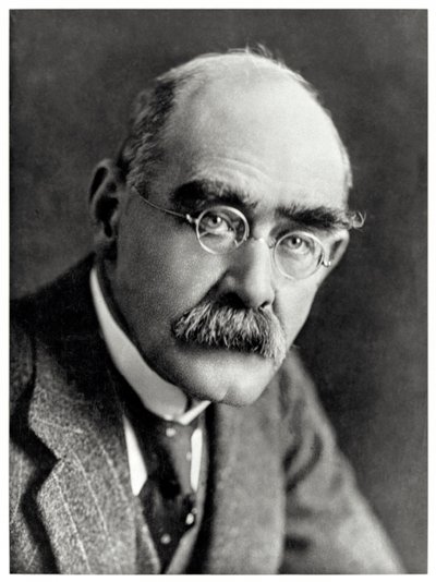Rudyard Kipling (1865-1936) écrivain anglais surtout connu pour ses poèmes, les 