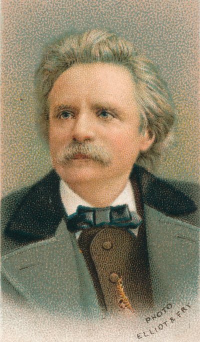 Edvard Hagerup Grieg 1843-1907, compositeur et pianiste norvégien, 1911 - Elliott and Fry