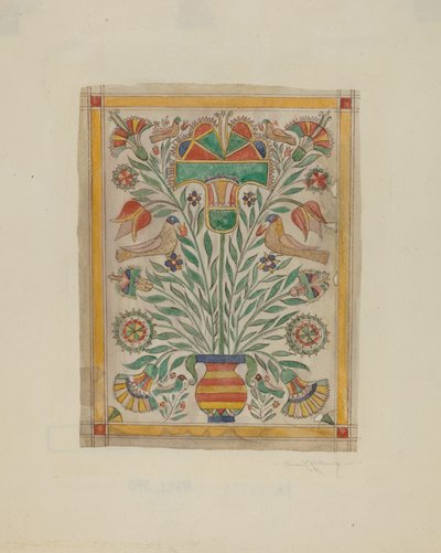 Fraktur allemand de Pennsylvanie - Elmer R. Kottcamp