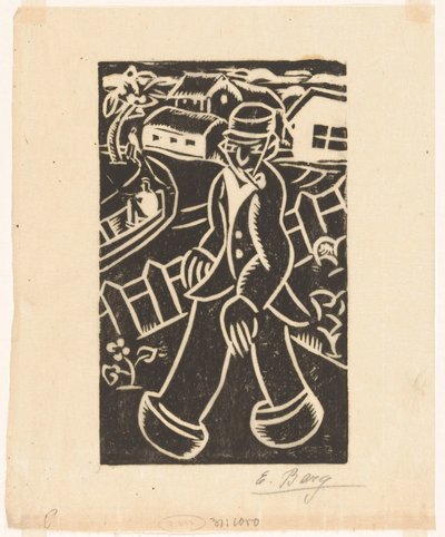 Paysans - Else Berg (signed by artist)