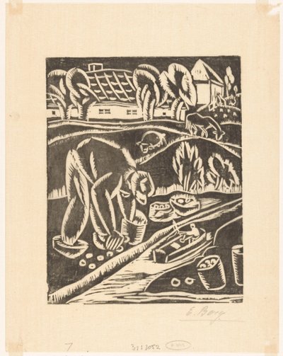 Ferme - Else Berg (signed by artist)