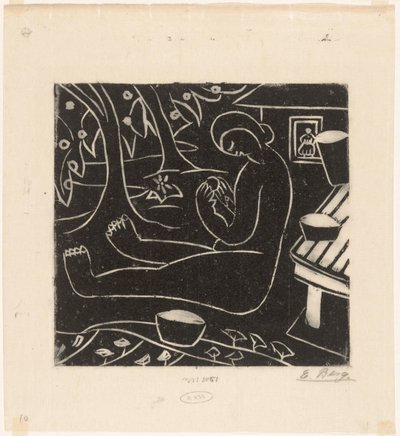 Femme assise - Else Berg (signed by artist)