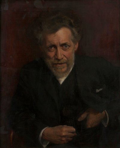 Portrait du professeur Edmund von Hellmer - Emanuel Baschny