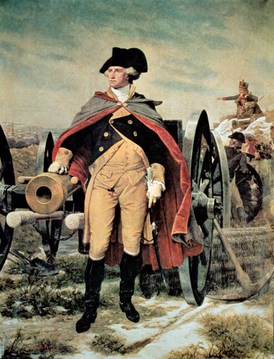 George Washington à Dorchester Heights, Massachusetts - Emanuel Gottlieb (after) Leutze