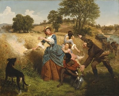 Mme Schuyler brûlant ses champs de blé à l
