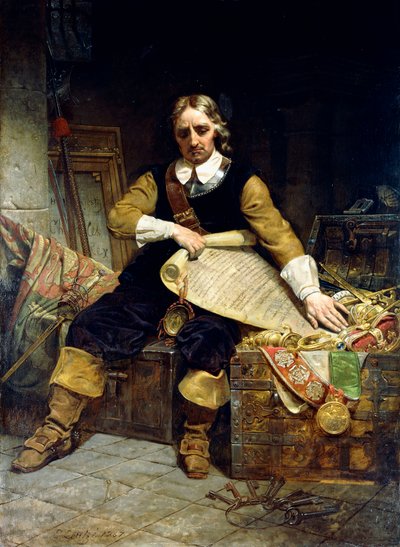 Oliver Cromwell, 1867 - Emanuel Gottlieb Leutze