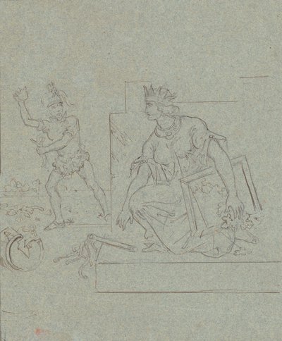 Caricature Politique sur la Guerre Civile Américaine, vers 1860 - Emanuel Gottlieb Leutze