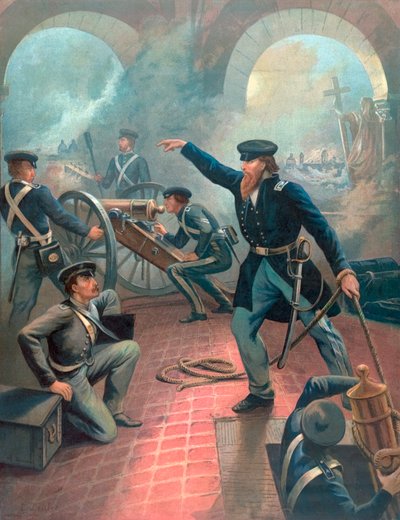 Ulysses S. Grant dans la guerre américano-mexicaine - Emanuel Gottlieb Leutze