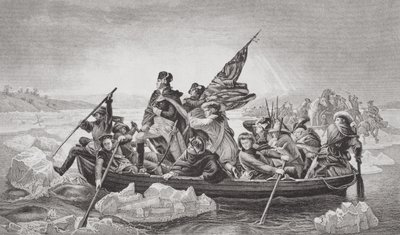 Washington traversant le Delaware près de Trenton, New Jersey, Noël 1776, de 
