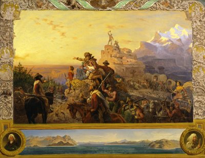 Westward the Course of Empire Takes Its Way (étude murale, Capitole des États-Unis) - Emanuel Gottlieb Leutze