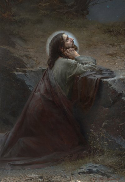 Christ au Mont des Oliviers (Que Ta Volonté Soit Faite!) - Emanuel Kresenc Liska