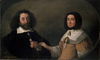 John Tradescant le Jeune et Hester, sa deuxième Femme, 17ème siècle - Emanuel de Critz