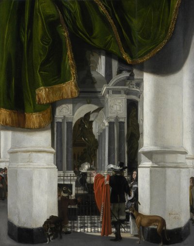 Intérieur de la Nieuwe Kerk à Delft avec le tombeau de Guillaume le Taciturne - Emanuel de Witte
