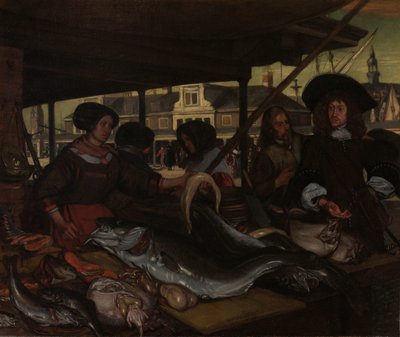 Le Nieuwe Vismarkt (nouveau marché aux poissons) à Amsterdam - Emanuel de Witte