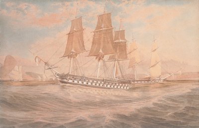 HMS Ganges et Thetis au large de Rio de Janeiro - Emeric Essex Vidal