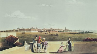 Vue générale de Buenos Aires depuis la Plaza del Toros, de Illustrations pittoresques de Buenos Aires et Montevideo, 1820 - Emeric Essex after Vidal