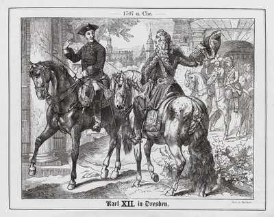 Le roi Charles XII de Suède à Dresde - Emil Eugen Sachsse
