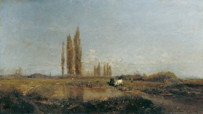 Sur la Thaya près de Lundenburg - Emil Jakob Schindler