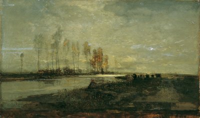 Sur la Thaya près de Lundenburg II - Emil Jakob Schindler