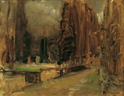 Le cimetière de Gravosa près de Raguse (étude pour Pax) - Emil Jakob Schindler
