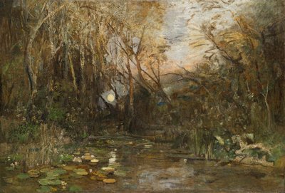Lever de lune dans le Prater - Emil Jakob Schindler