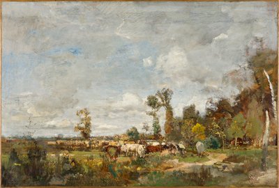 Bétail paissant en Hollande - Emil Jakob Schindler