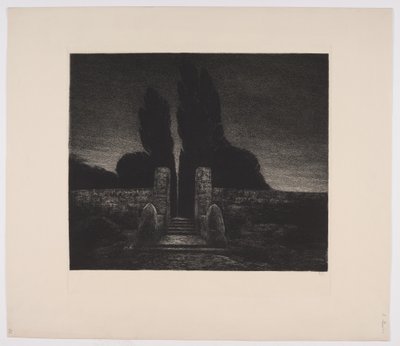 Un cimetière. Soir - Emil Krause