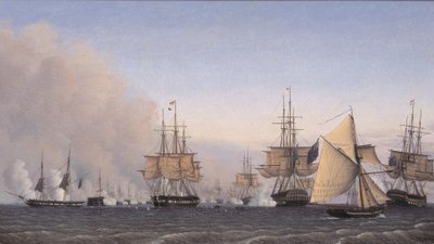 La bataille de la rade le 2 avril 1801 - Emil Normann