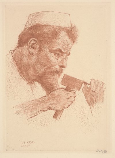 Max Klinger au travail - Emil Orlik