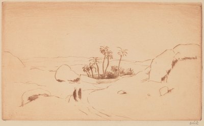 Oasis dans le désert - Emil Orlik