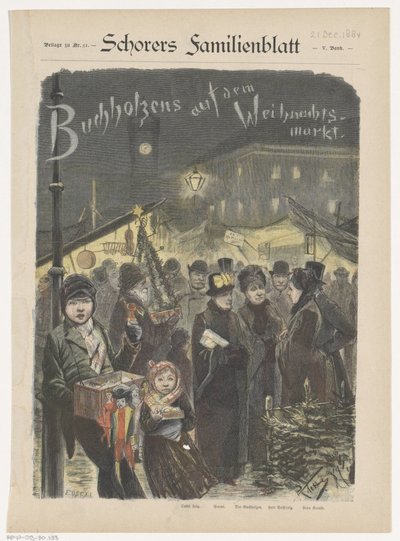 Famille Buchholz au marché de Noël - Emil Ost